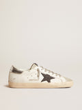 Men's Super-Star with black nubuck star and silver leather heel tab