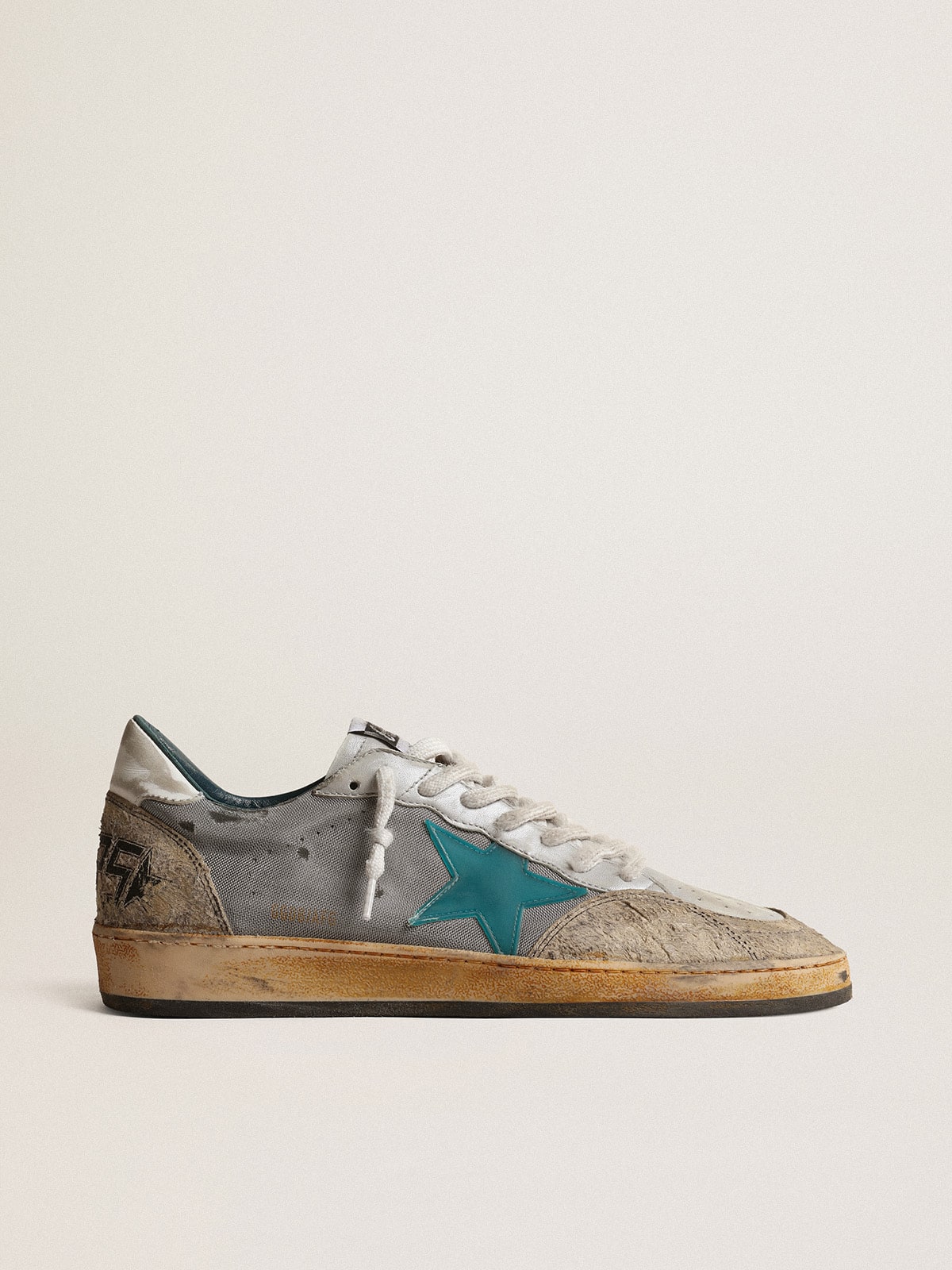 Men’s Ball Star LAB in gray nylon with aqua-green star