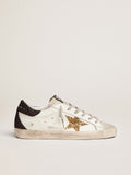 Women's Super-Star LTD with gold star and black glitter heel tab