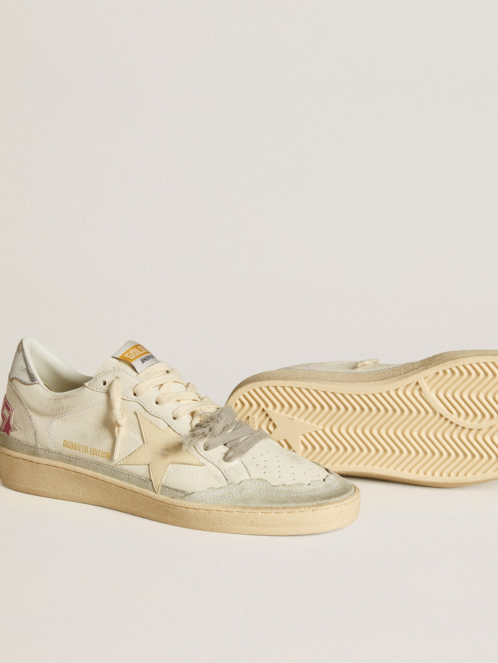 Ball Star LTD in nappa leather with leather star and metallic leather heel tab